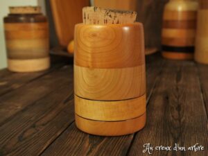 Pot en bois de merisier tilleul