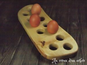Organisoeuf en érable - 12 oeufs