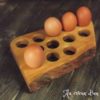 Organisoeuf en merisier - 12 oeufs