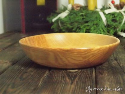 Assiette creuse en frêne-olivier – Image 4