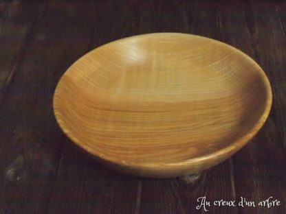 Assiette creuse en frêne-olivier – Image 3