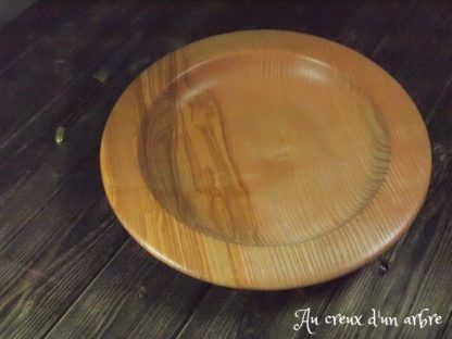 Plat en frêne-olivier