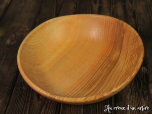 Assiette creuse en frêne 266