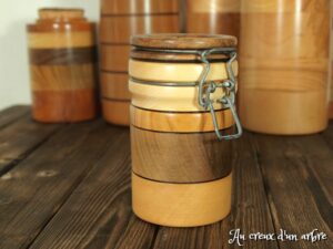Pot “Plus que parfait” en noyer érable merisier