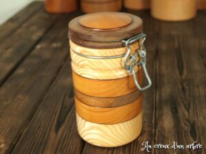 Pot "plus que parfait" en noyer merisier frêne