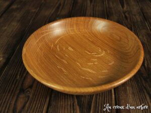 Assiette mi-creuse en chêne – Taille bébé 261