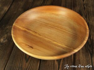Assiette creuse en platane 259