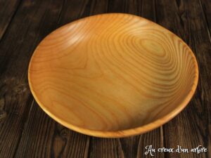Assiette creuse en frêne 258