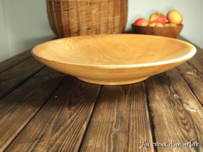 Grand plat en frêne