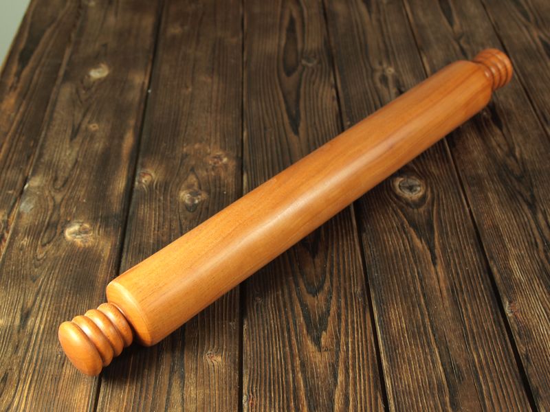 Rouleau à Pâtisserie En Bois D'olivier Massif - 30 Cm De Long, 3,5 Cm De Diamètre - Pièce Unique