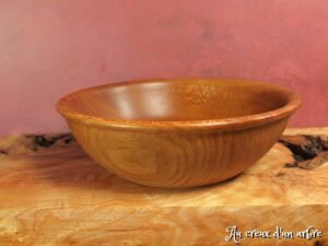 Assiette creuse en platane 8