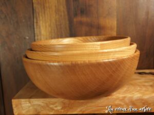 Gros bol en frêne