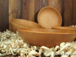 Assiettes creuses en hêtre 33
