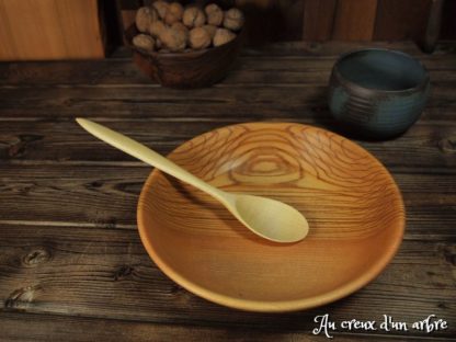 Assiette creuse en frêne-olivier – Image 4