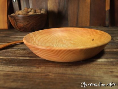 Assiette mi-creuse en frêne – Image 3