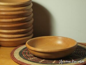 Assiette creuse en hêtre 26