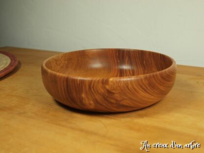 Petite assiette creuse en frêne-olivier – Image 4