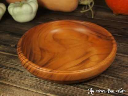 Assiette creuse en merisier – Image 2