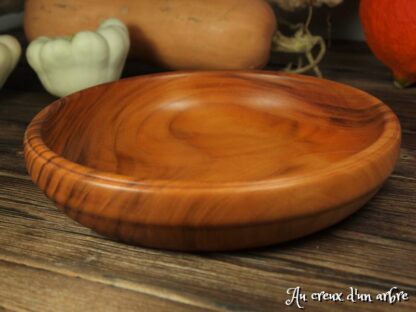 Assiette creuse en merisier – Image 3