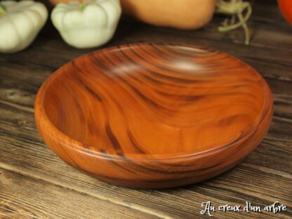 Assiette creuse en merisier – Image 4