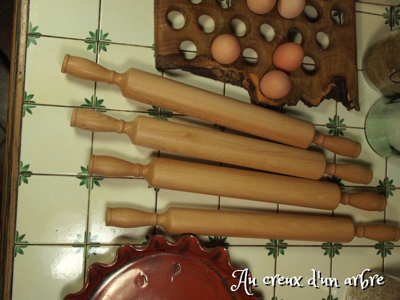 Rouleau à patisserie en hêtre - Au creux d'un arbre