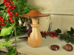 Champignon porte boucle d’oreille – petit modèle