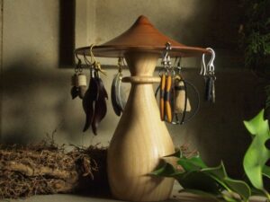 Champignon porte boucle d’oreille – petit modèle