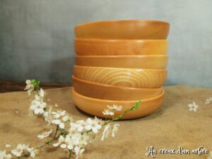 Assiette creuse en frêne 19