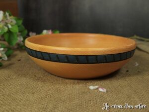 Assiette creuse en frêne