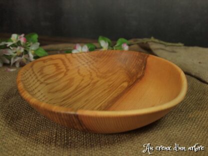Assiette creuse en frêne-olivier – Image 2
