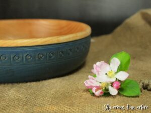 Assiette creuse en frêne