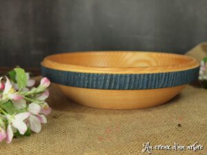 Assiette creuse en frêne
