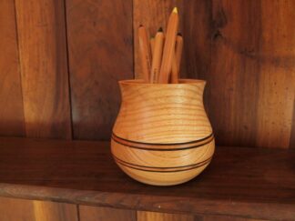 Pot à crayon en frêne/merisier/châtaignier