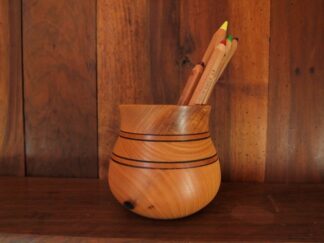 Pot à crayon en frêne/merisier/châtaignier