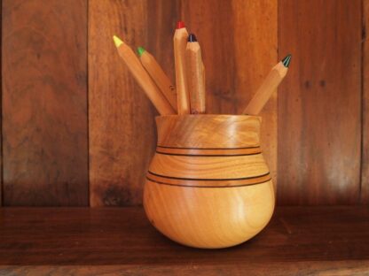 Pot à crayon en frêne/merisier/châtaignier – Image 3