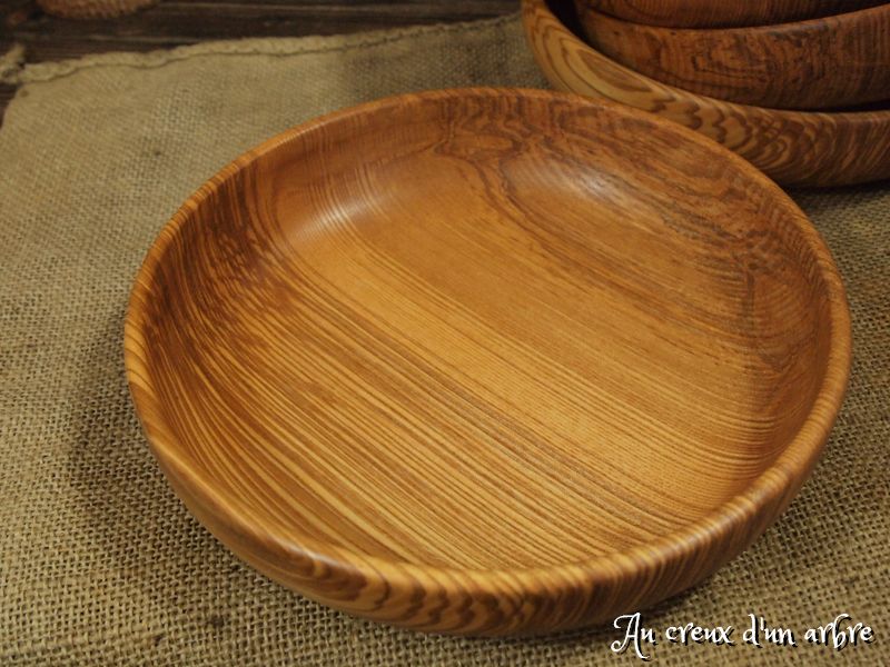 Assiettes creuses en frêne-olivier – Image 4