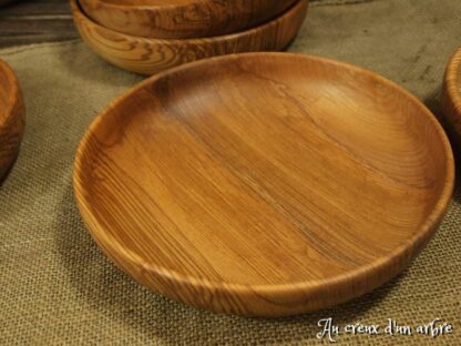 Assiettes creuses en frêne-olivier – Image 3