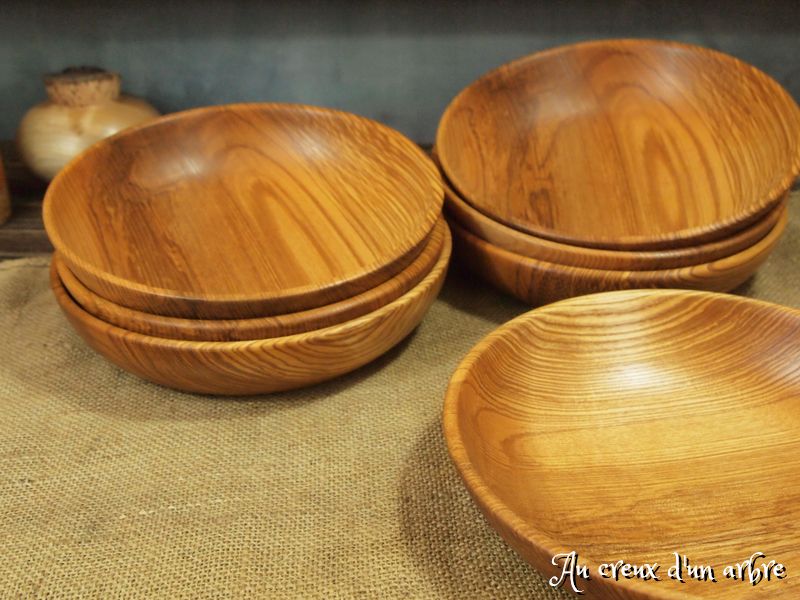 Assiettes creuses en frêne-olivier – Image 6