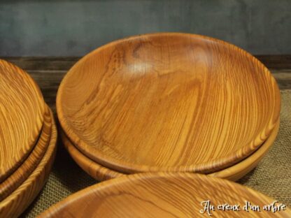 Assiettes creuses en frêne-olivier – Image 7