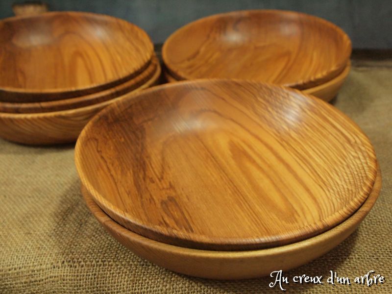 Assiettes creuses en frêne-olivier – Image 8