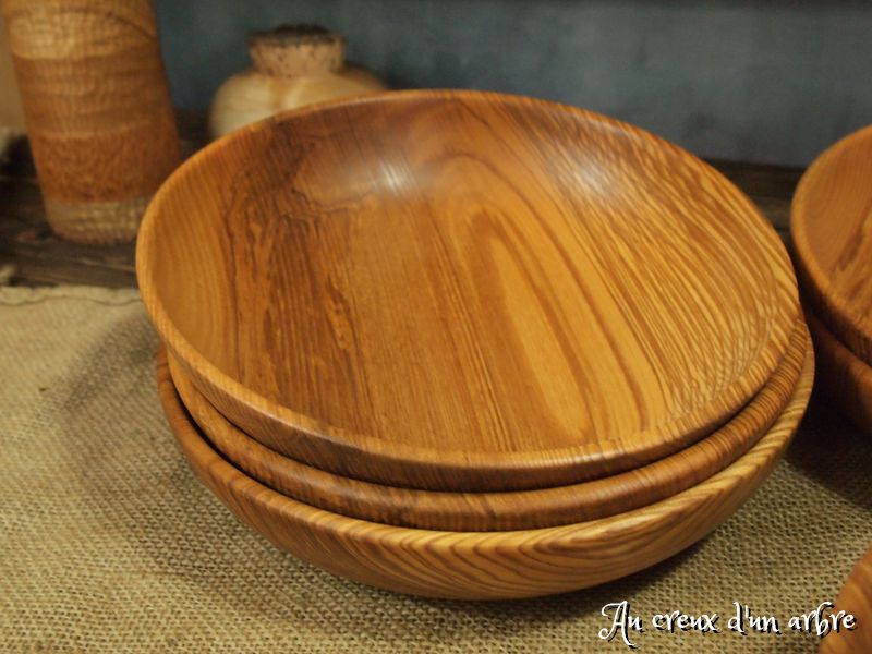 Assiettes creuses en frêne-olivier – Image 9