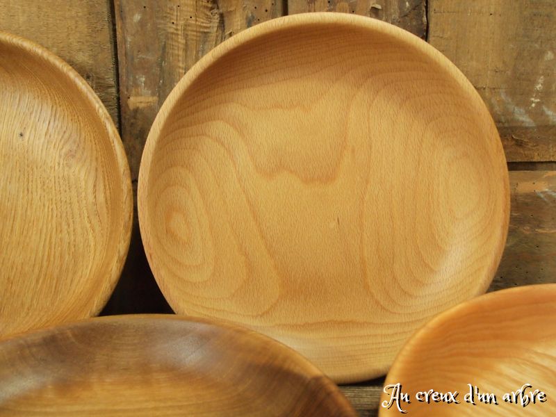Lot de 10 assiettes, 10 (!!!) essences de bois – Image 12