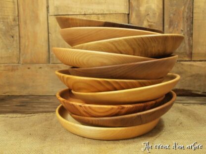 Lot de 10 assiettes, 10 (!!!) essences de bois – Image 5