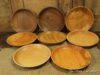 Lot de 8 assiettes, 8 essences de bois