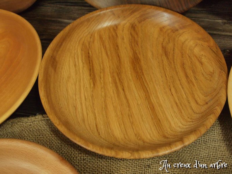 Lot de 8 assiettes, 8 essences de bois – Image 6
