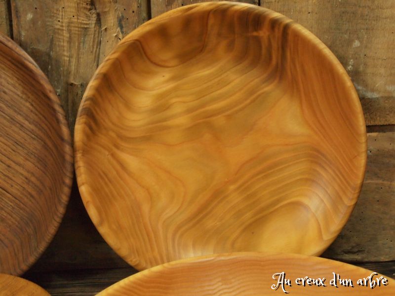 Lot de 8 assiettes, 8 essences de bois – Image 8