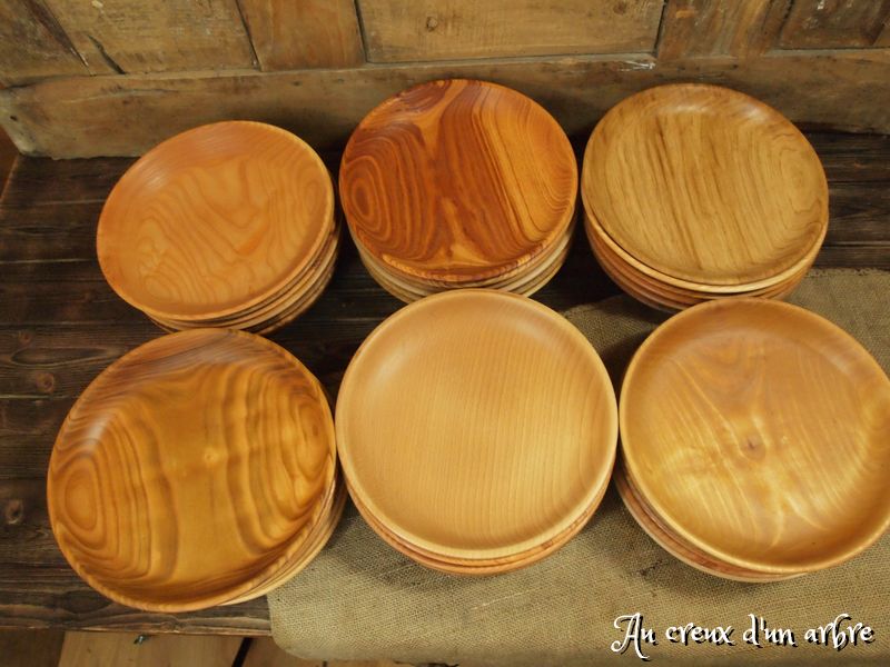 Lot de 6 assiettes, 6 essences de bois – Image 8