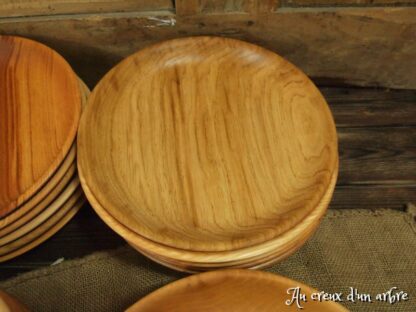 Lot de 6 assiettes, 6 essences de bois – Image 6
