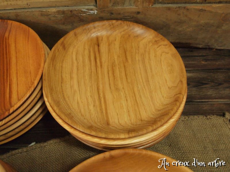 Lot de 6 assiettes, 6 essences de bois – Image 6