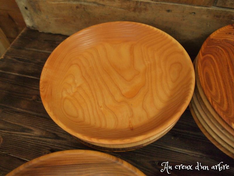 Lot de 6 assiettes, 6 essences de bois – Image 7